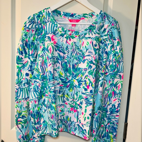 Lilly Pulitzer Tops - Lilly Pulitzer Jansen Long Sleeved Sweatshirt Size L/ NWT